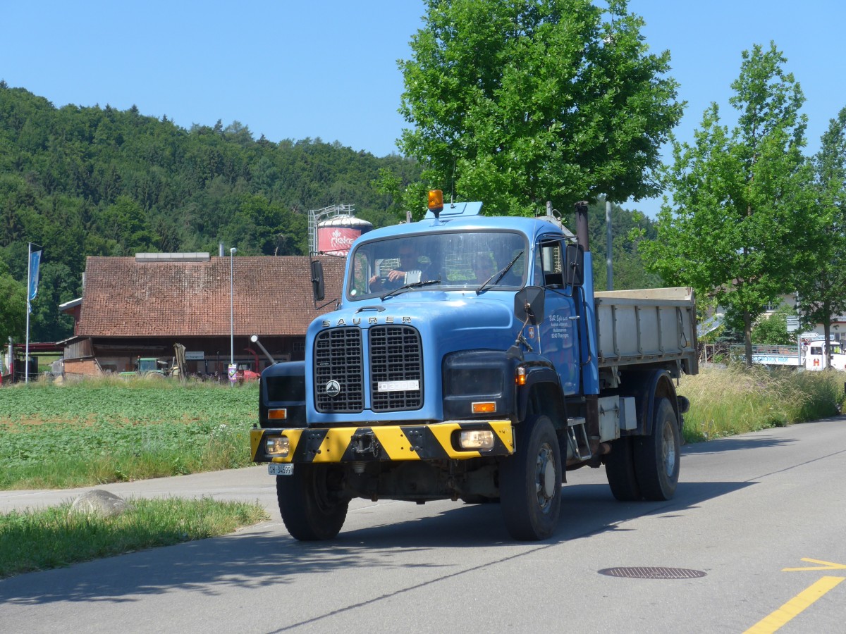 (161'811) - Egli, Thayngen - SH 34'599 - Saurer am 6. Juni 2015 in Thayngen, Saurertreffen