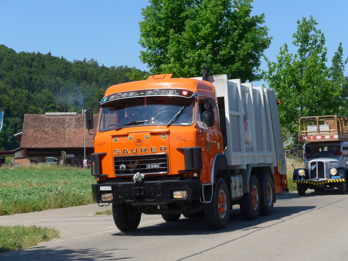 (161'854) - Tiefbauamt, St. Gallen - Nr. 810/SG 500'007 - Saurer am 6. Juni 2015 in Thayngen, Saurertreffen