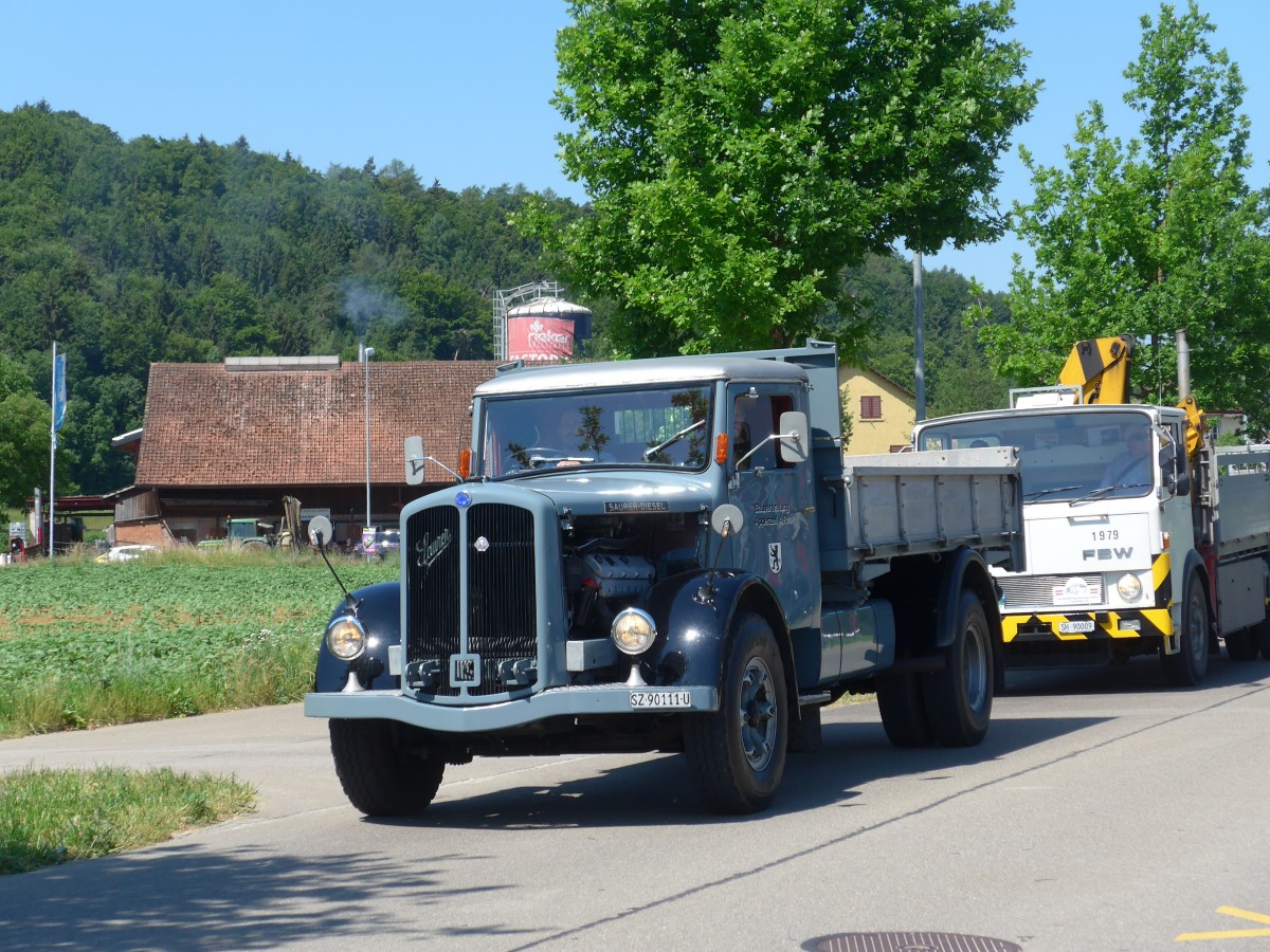 (161'856) - Bauverwaltung, Appenzell A.Rh. - SZ 90'111 U - Saurer am 6. Juni 2015 in Thayngen, Saurertreffen