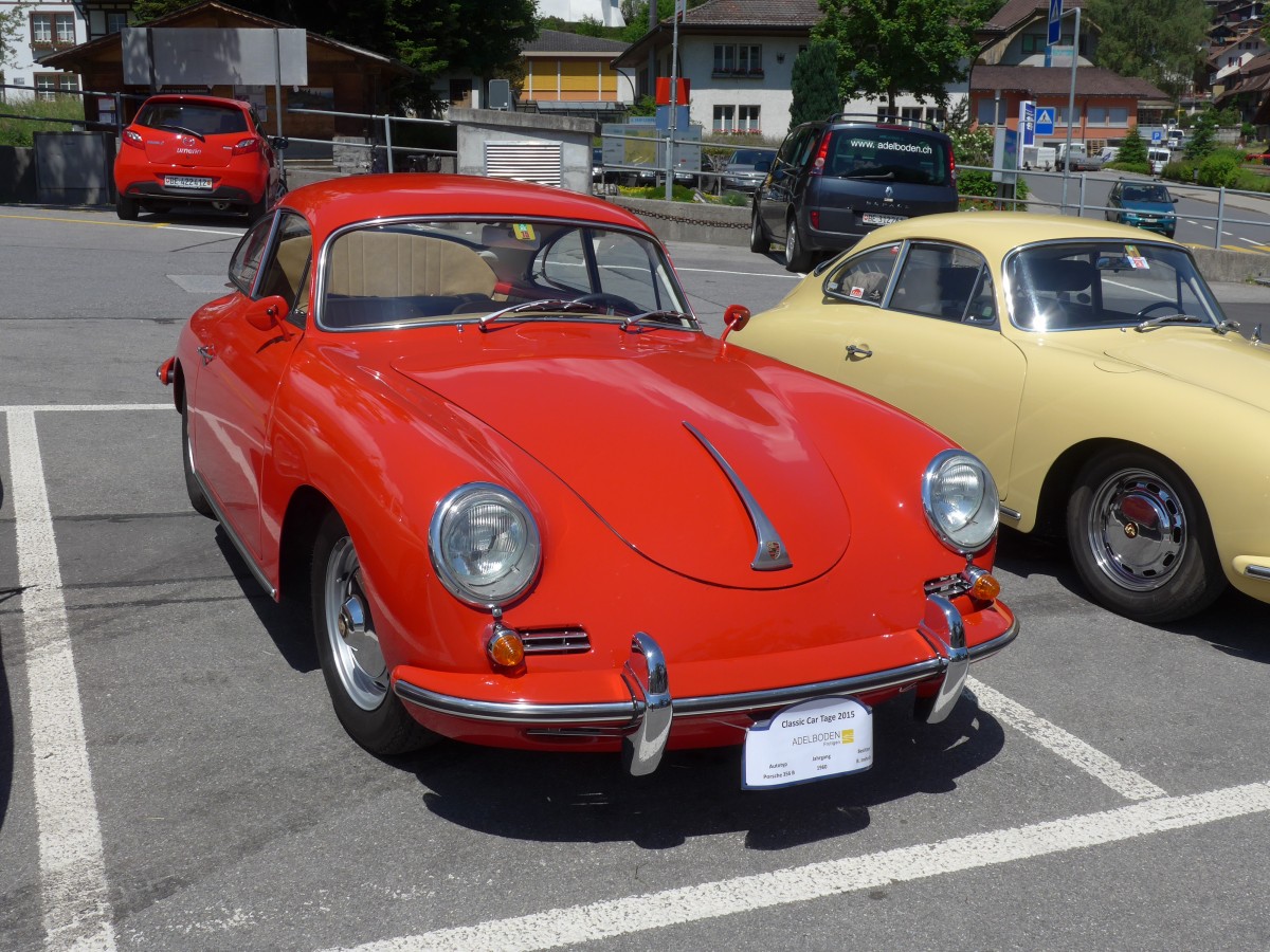 (161'952) - Porsche - BE 111'356 - am 7. Juni 2015 in Frutigen, Marktplatz
