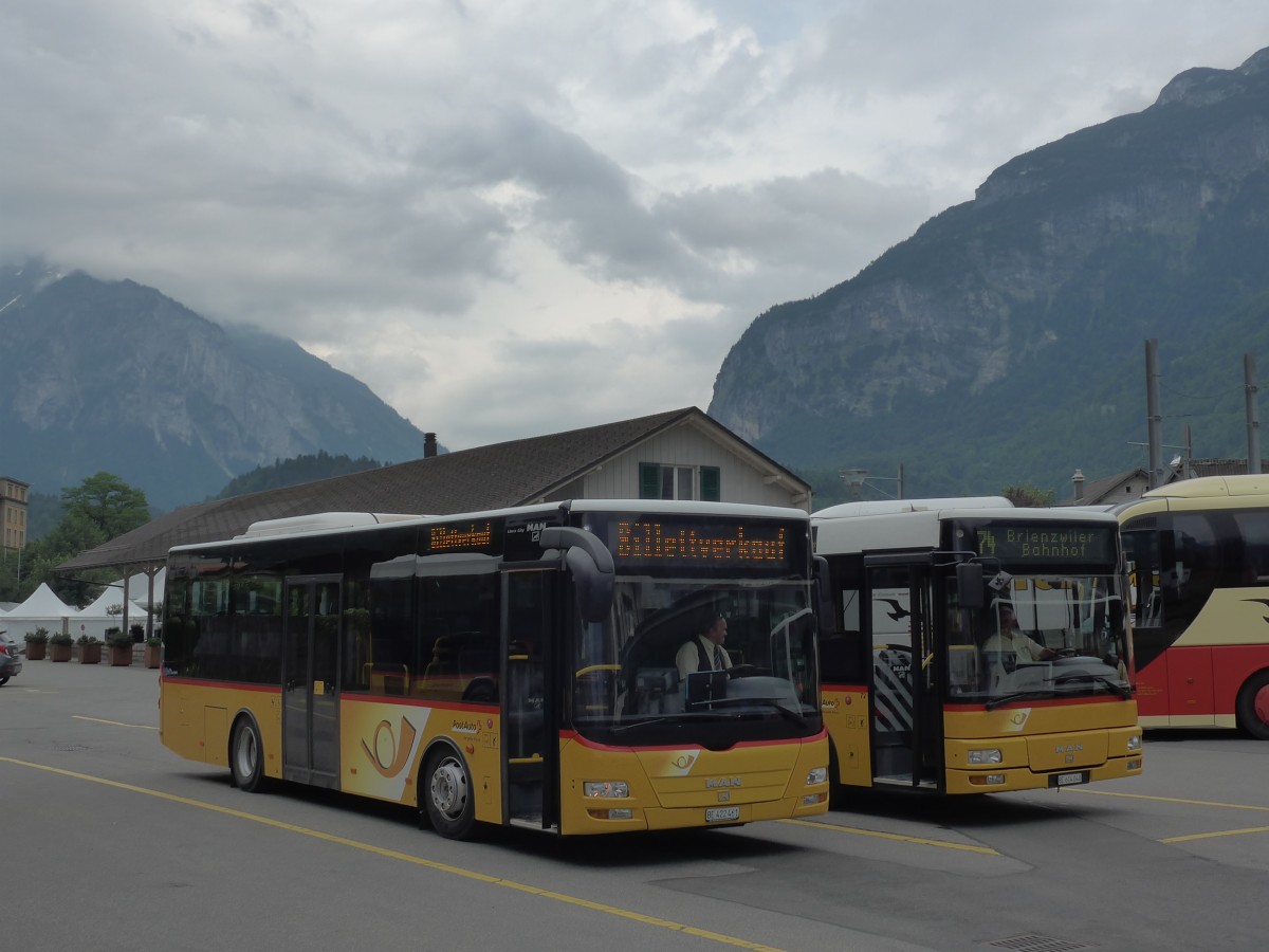 (161'993) - AVG Meiringen - Nr. 61/BE 422'461 - MAN/Gppel am 8. Juni 2015 in Meiringen, Postautostation