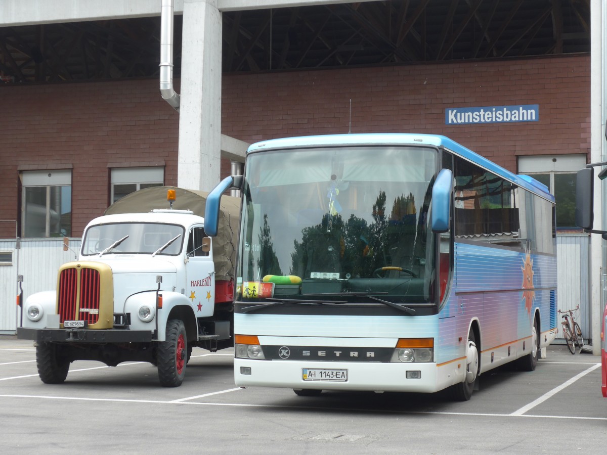 (162'184) - Aus der Ukraine: ??? - AI 1143 EA - Setra am 18. Juni 2015 in Thun, Grabengut