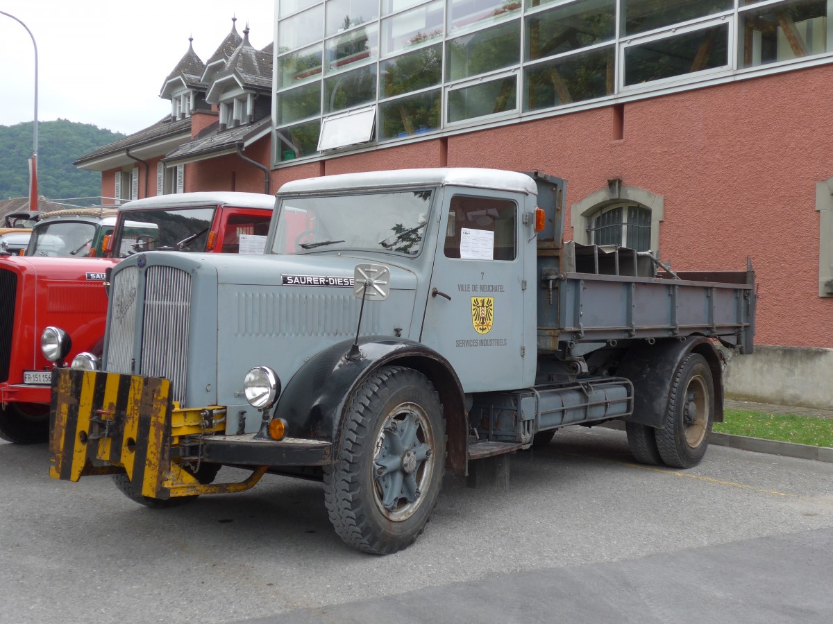 (162'226) - Ville de Neuchtel, Neuchtel - Nr. 7 - Saurer am 20. Juni 2015 in Aigle, Saurertreffen