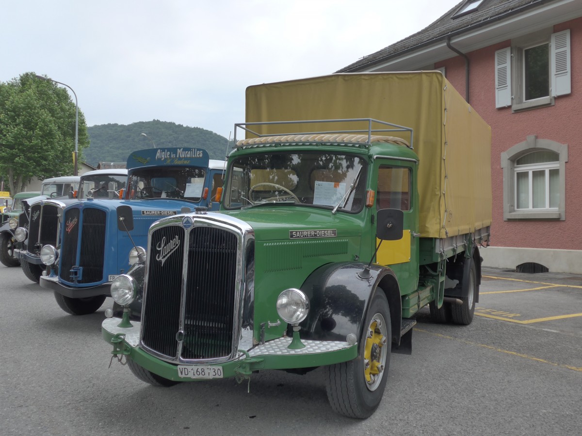 (162'233) - Saurer - VD 168'730 - am 20. Juni 2015 in Aigle, Saurertreffen