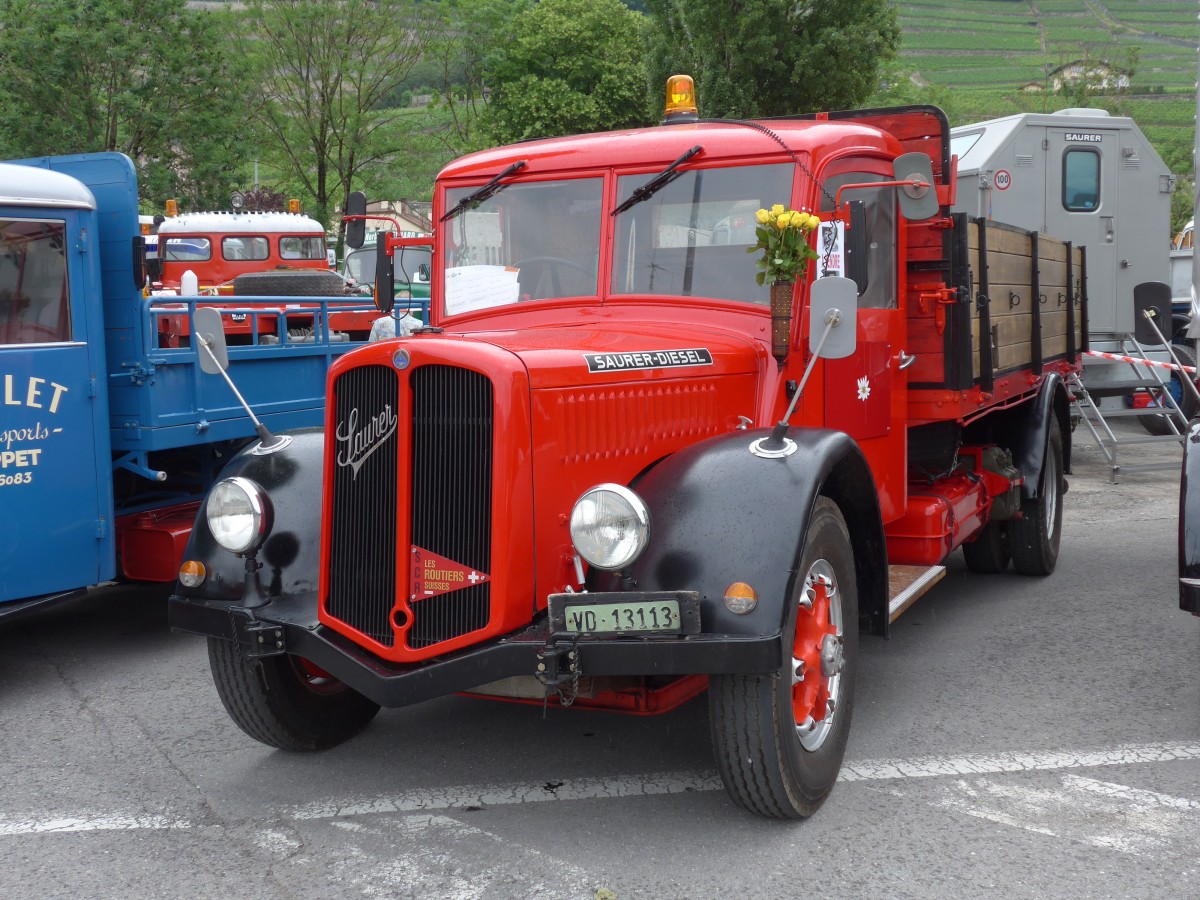 (162'240) - Saurer - VD 13'113 - am 20. Juni 2015 in Aigle, Saurertreffen