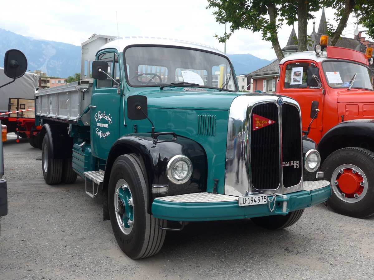 (162'292) - Bertschi, Zofingen - LU 194'975 - Saurer am 20. Juni 2015 in Aigle, Saurertreffen