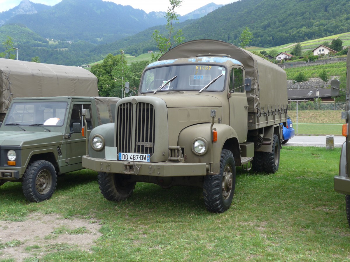 (162'327) - Saurer - DQ 487 DW - am 20. Juni 2015 in Aigle, Saurertreffen