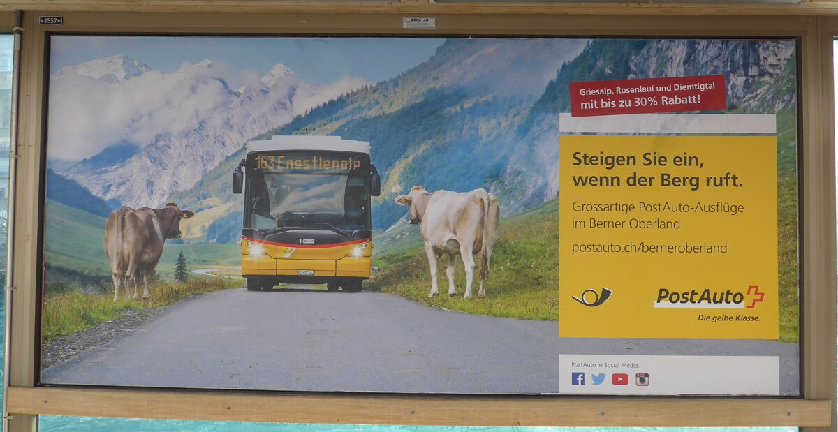 (162'930) - Plakat fr Steigen Sie ein, wenn der Berg ruft. am 6. Juli 2015 in Thun, Postbrcke