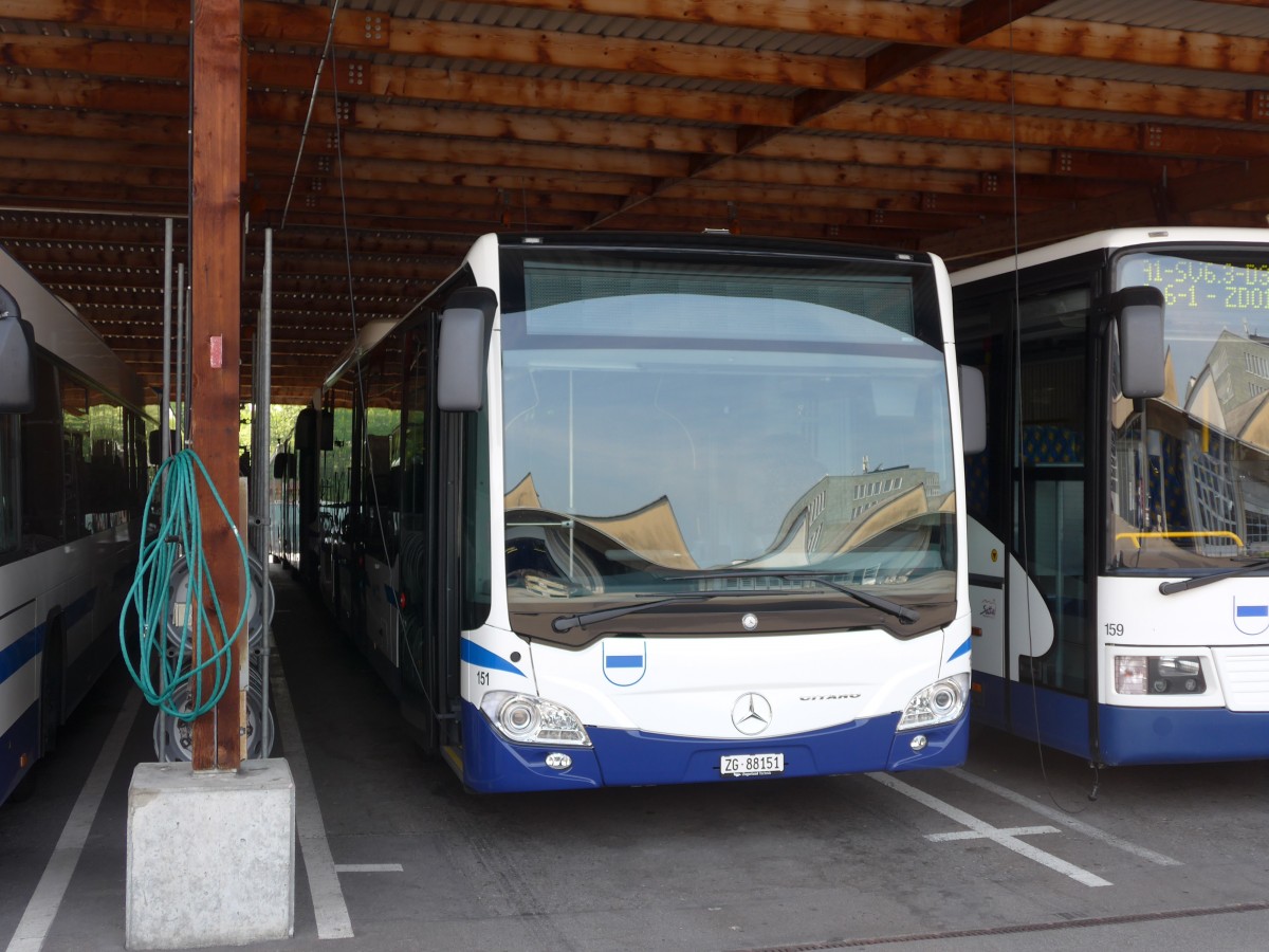 (162'989) - ZVB Zug - Nr. 151/ZG 88'151 - Mercedes am 6. Juli 2015 in Zug, Garage