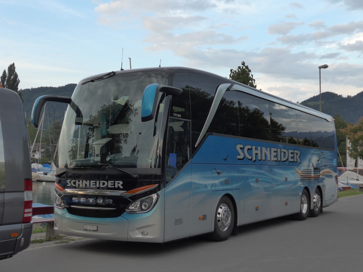 (163'194) - Schneider, Langendorf - SO 21'723 - Setra am 31. Juli 2015 in Thun, Strandbad