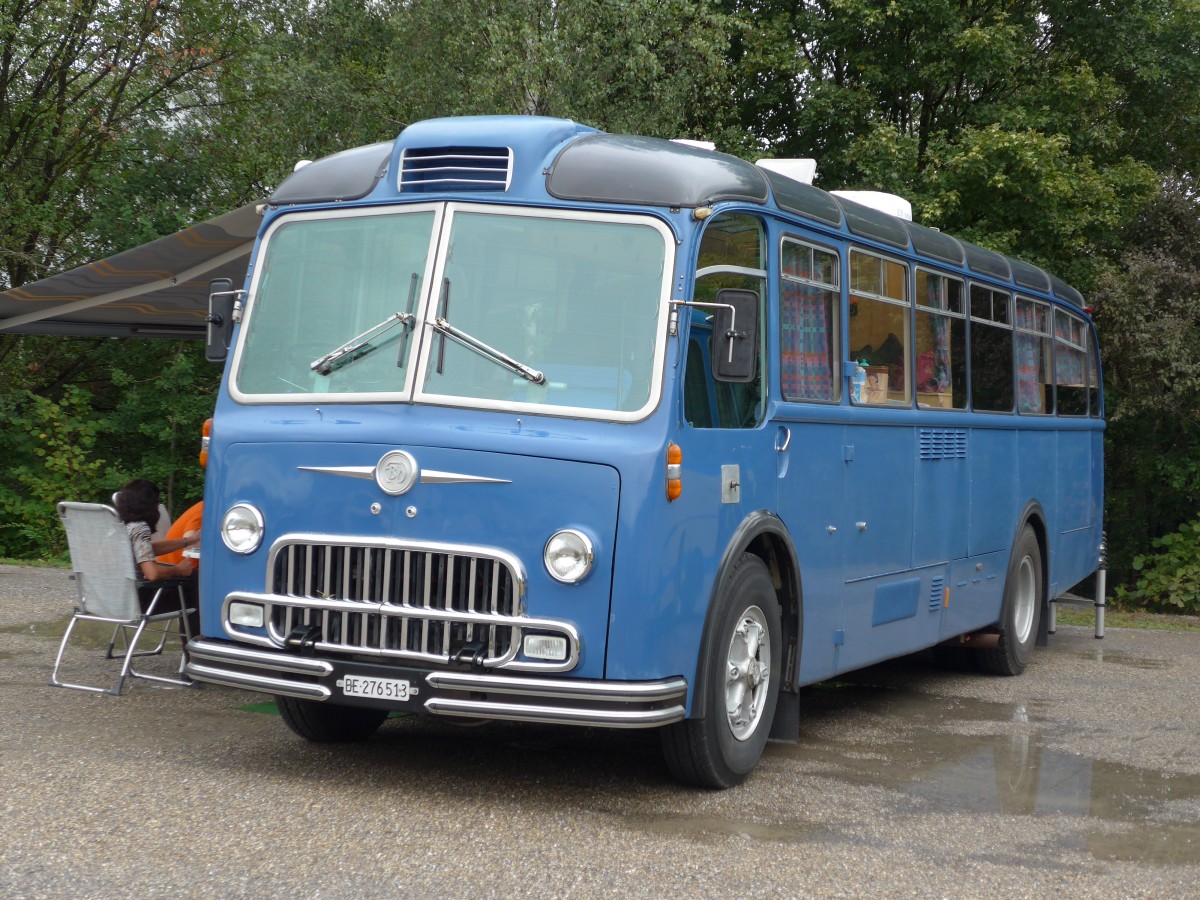 (163'515) - Aus der Schweiz: Heimberg, Oberburg - BE 276'513 - FBW/Gangloff (ex P 24'035; ex P 21'535) am 16. August 2015 in Schaan, Wohnbustreffen