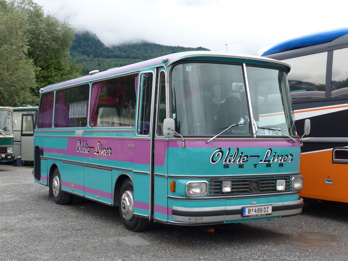 (163'554) - Aus Oesterreich: Wstner, Bezau - B 499 DZ - Setra am 16. August 2015 in Schaan, Wohnbustreffen