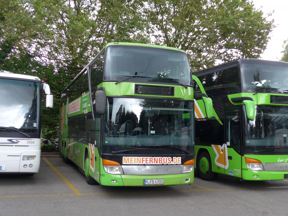 (163'603) - Aus Deutschland: Albus, Mnchen - Nr. M7911/M-FB 4300 - Setra am 16. August 2015 in Zrich, Sihlquai