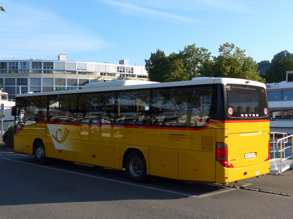 (163'734) - Bundi, Disentis - GR 102'982 - Setra am 23. August 2015 bei der Schifflndte Thun