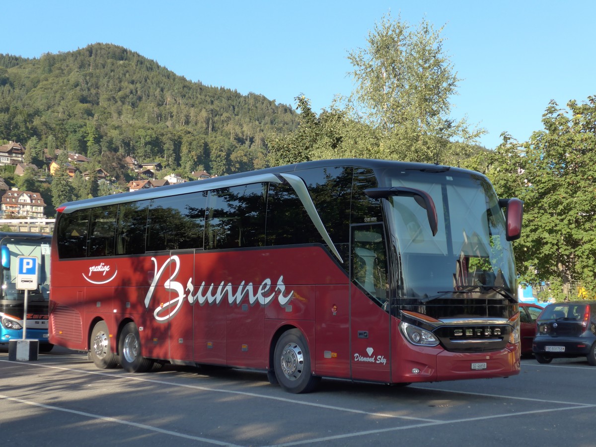 (163'864) - Brunner, Sargans - SG 46'658 - Setra am 26. August 2015 in Thun, Seestrasse