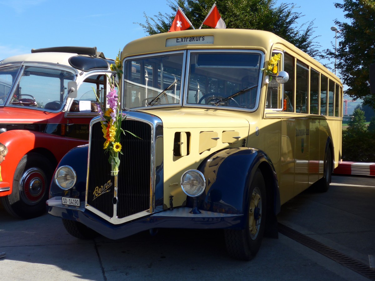 (163'903) - BOGG Wangen b.O. - Nr. 8/SO 14'190 - Berna/Hess (ex SOO Olten Nr. 8) am 29. August 2015 in Oberkirch, CAMPUS Sursee