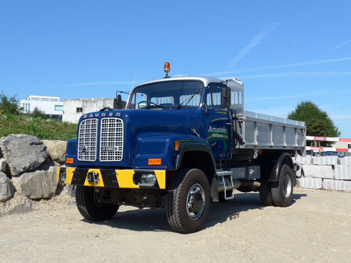 (163'948) - Amstein, Willisau - Saurer am 29. August 2015 in Oberkirch, CAMPUS Sursee