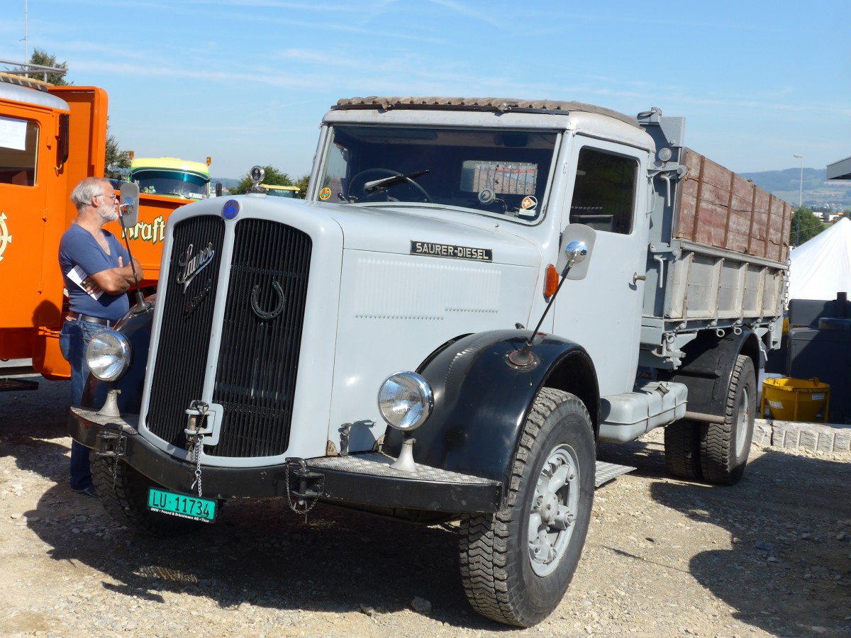(163'952) - Saurer - LU 11'734 - am 29. August 2015 in Oberkirch, CAMPUS Sursee