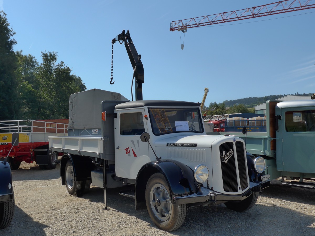 (163'961) - Saurer - AG 10'671 U - am 29. August 2015 in Oberkirch, CAMPUS Sursee