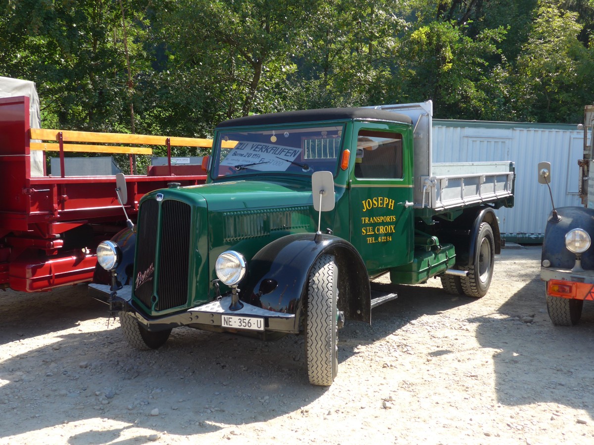 (163'990) - Joseph, Ste Croix - NE 356 U - Saurer am 29. August 2015 in Oberkirch, CAMPUS Sursee