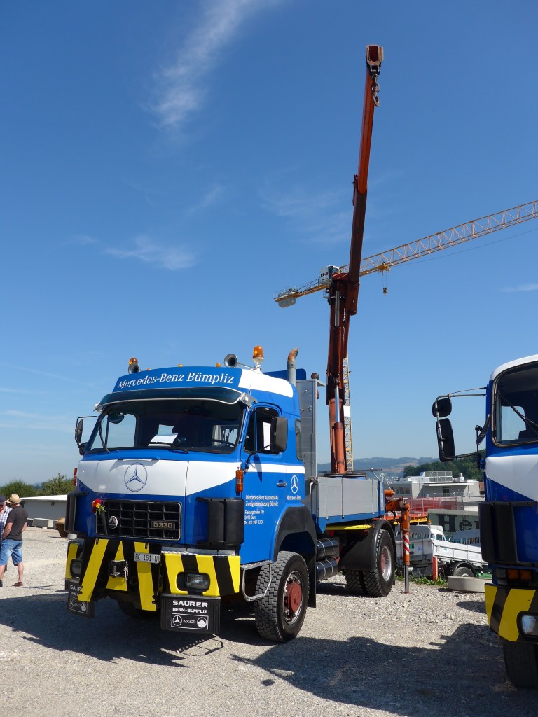 (164'000) - Mercedes-Benz, Bern - BE 151 U - Saurer am 29. August 2015 in Oberkirch, CAMPUS Sursee