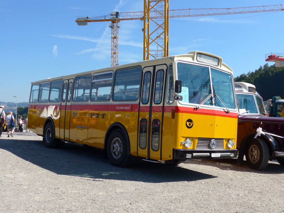 (164'008) - Zimmermann, Niederwangen -  P 24'632  - Saurer/Tscher (ex P 24'632) am 29. August 2015 in Oberkirch, CAMPUS Sursee