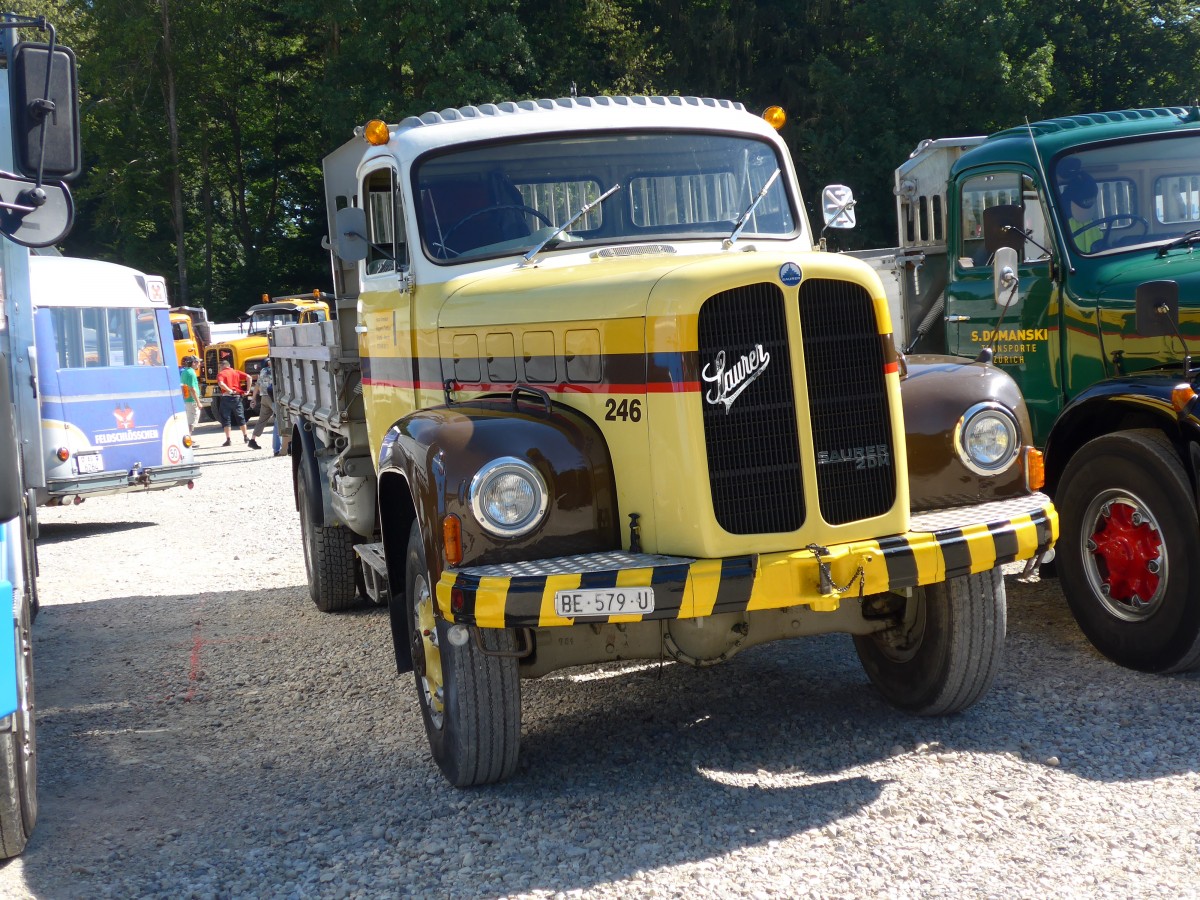 (164'054) - Ammeter, Emdtal - Nr. 246/BE 579 U - Saurer (ex STI Thun Nr. 246) am 29. August 2015 in Oberkirch, CAMPUS Sursee