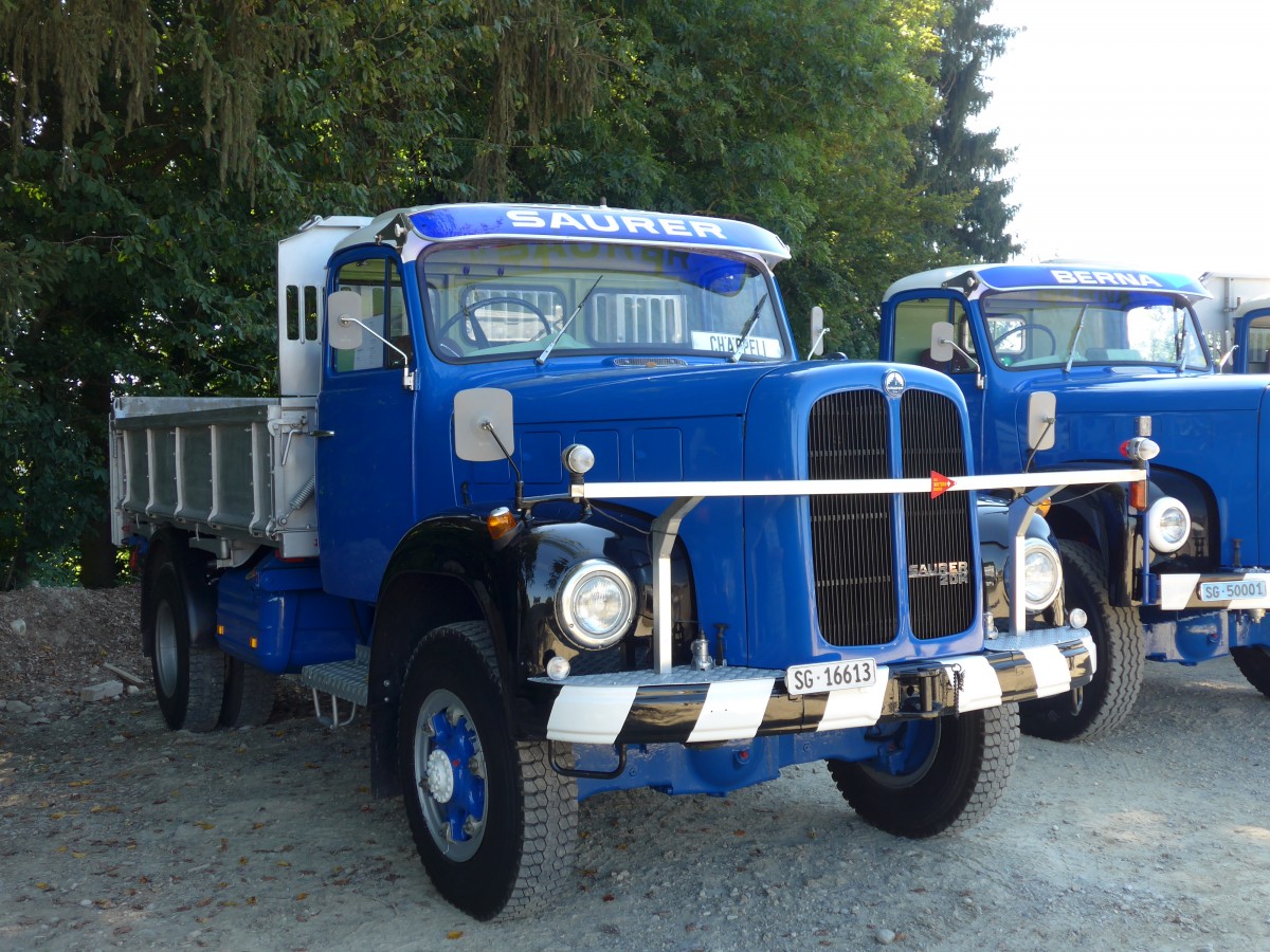 (164'059) - Saurer - SG 16'613 - am 29. August 2015 in Oberkirch, CAMPUS Sursee