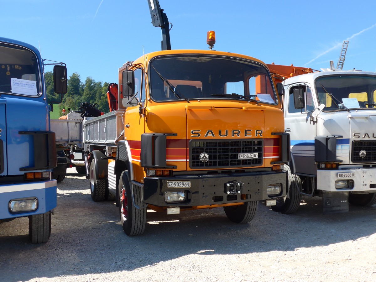 (164'086) - Saurer - SZ 90'296 U - am 29. August 2015 in Oberkirch, CAMPUS Sursee