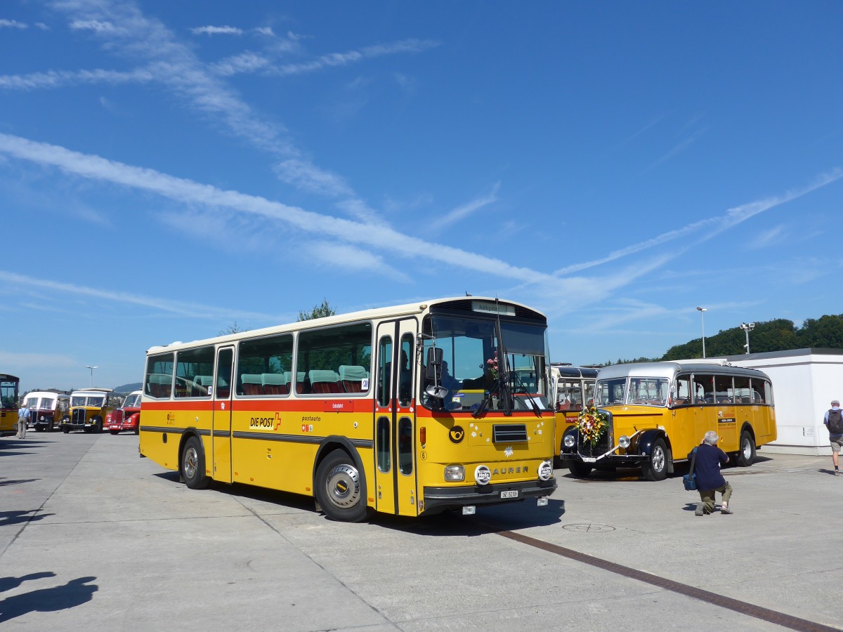 (164'208) - Fssler, Unteriberg - Nr. 6/SZ 5232 - Saurer/R&J (ex Schrch, Gutenburg Nr. 6; ex P 24'358) am 29. August 2015 in Oberkirch, CAMPUS Sursee