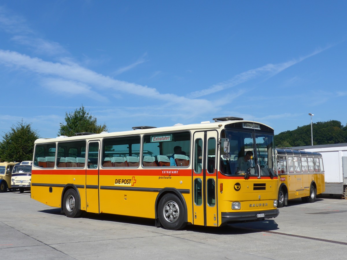 (164'221) - Kammermann, Spiez - BE 650'996 - Saurer/Hess (ex Flury, Balm; ex P 24'233) am 29. August 2015 in Oberkirch, CAMPUS Sursee