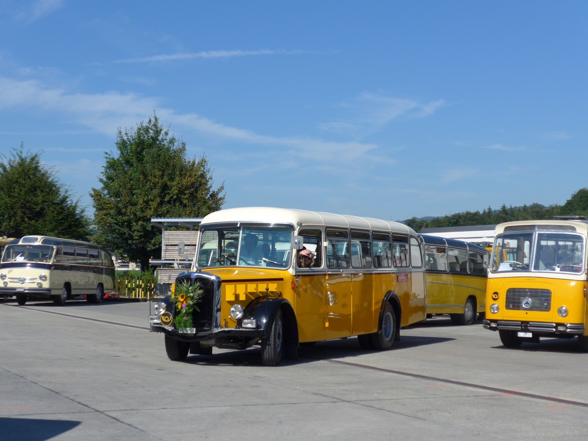 (164'235) - Blchlinger, Endingen - AG 69'937 - Saurer/Tscher (ex Dubach, Walde; ex Spescha, Andiast) am 29. August 2015 in Oberkirch, CAMPUS Sursee