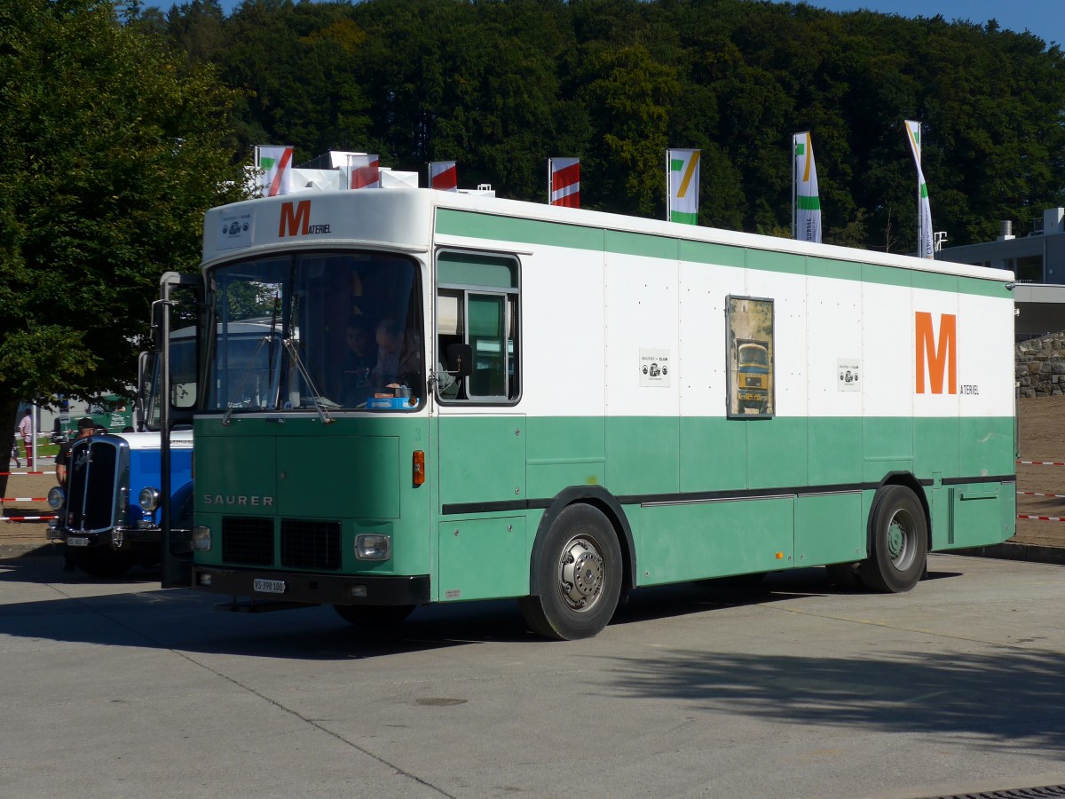 (164'245) - Migros - VS 398'100 - Saurer am 29. August 2015 in Oberkirch, CAMPUS Sursee