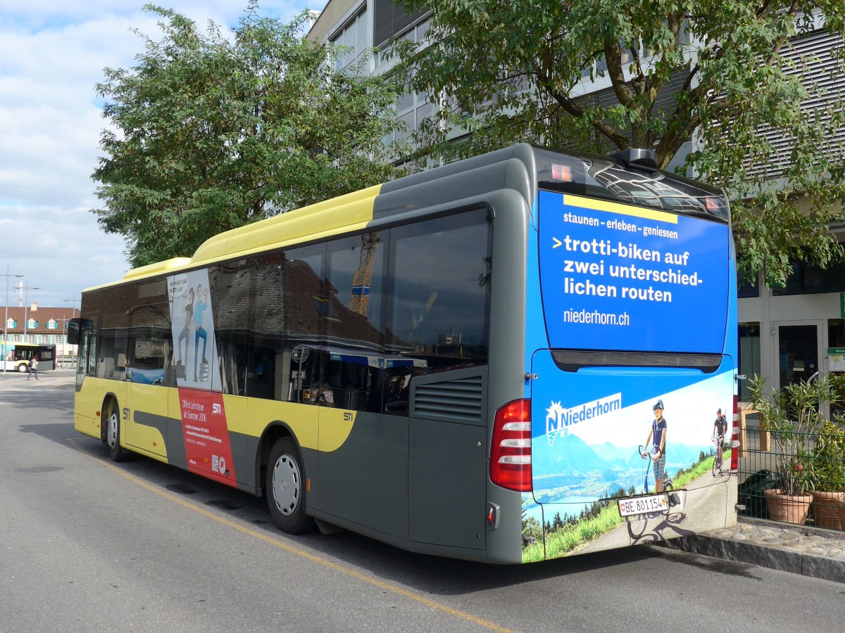 (164'386) - STI Thun - Nr. 154/BE 801'154 - Mercedes am 6. September 2015 bei der Schifflndte Thun