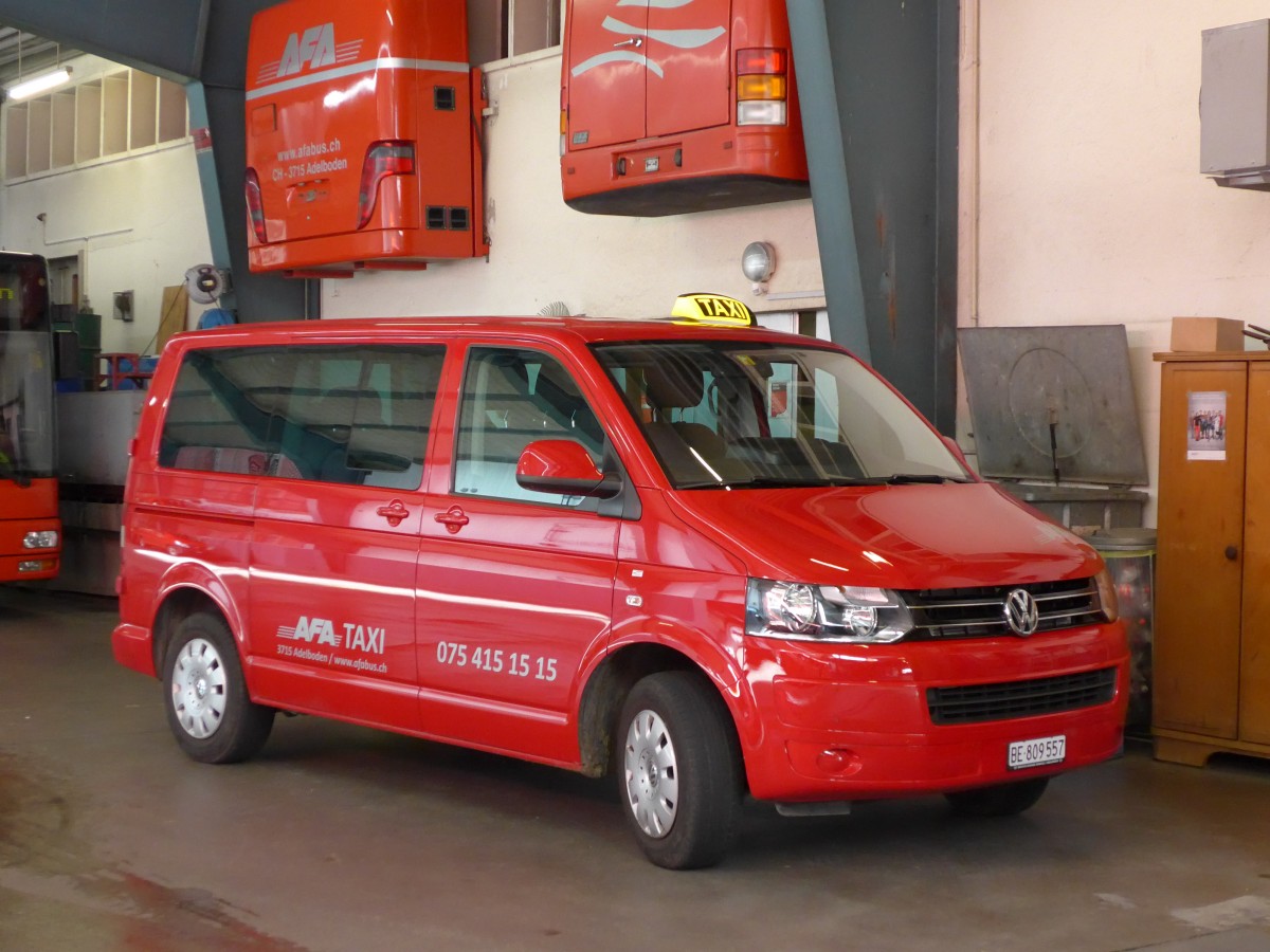 (164'421) - AFA Adelboden - BE 809'557 - VW-Bus am 6. September 2015 im Autobahnhof Adelboden