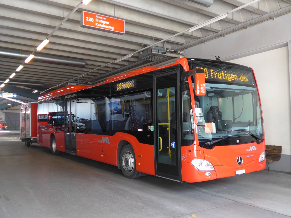 (164'422) - AFA Adelboden - Nr. 28/BE 43'089 - Mercedes am 6. September 2015 im Autobahnhof Adelboden