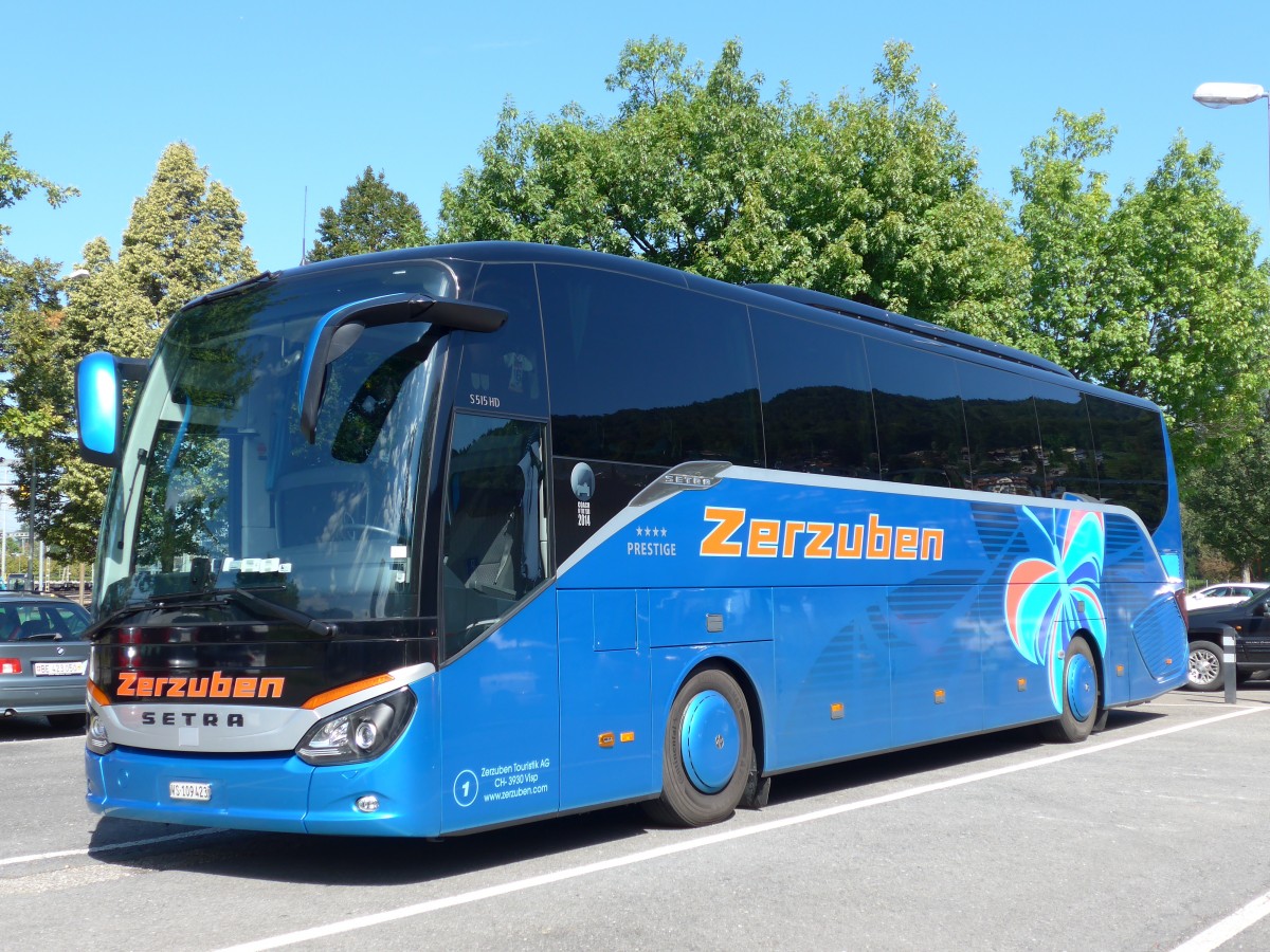 (164'538) - Zerzuben, Visp-Eyholz - Nr. 1/VS 109'423 - Setra am 8. September 2015 in Thun, Seestrasse