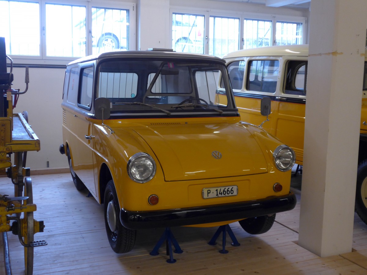 (164'639) - PTT-Regie - P 14'666 - Volkswagen am 13. September 2015 in Mamishaus, Depot MfK