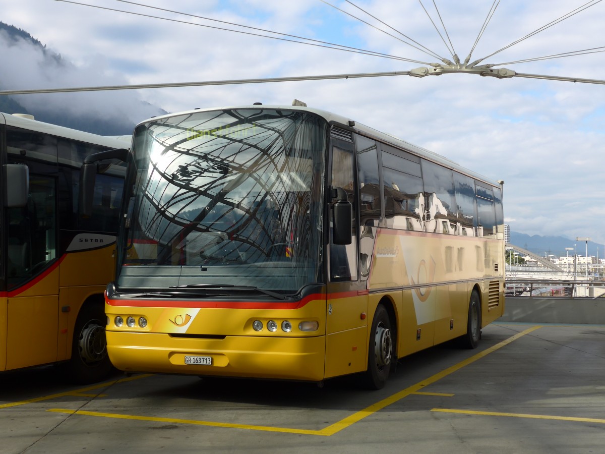 (165'231) - Mark, Andeer - GR 163'713 - Neoplan (ex GR 3340) am 19. September 2015 in Chur, Postautostation