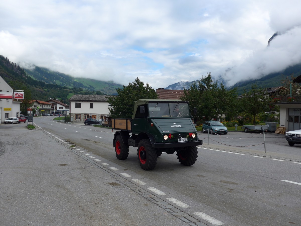 (165'261) - Mercedes - GR 37'672 - am 19. September 2015 in Andeer, Tgavugl