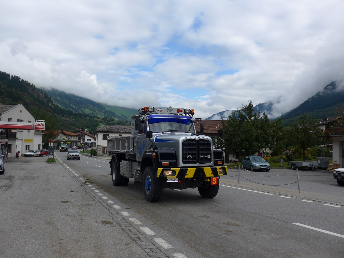(165'298) - Saurer - SG 155'410 - am 19. September 2015 in Andeer, Tgavugl