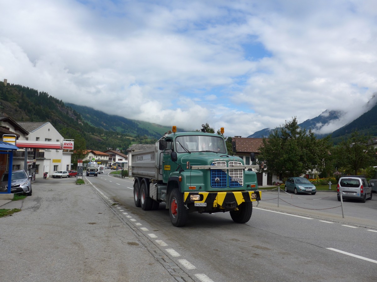 (165'337) - Eberhard, Kloten - ZH 425'278 - Saurer am 19. September 2015 in Andeer, Tgavugl