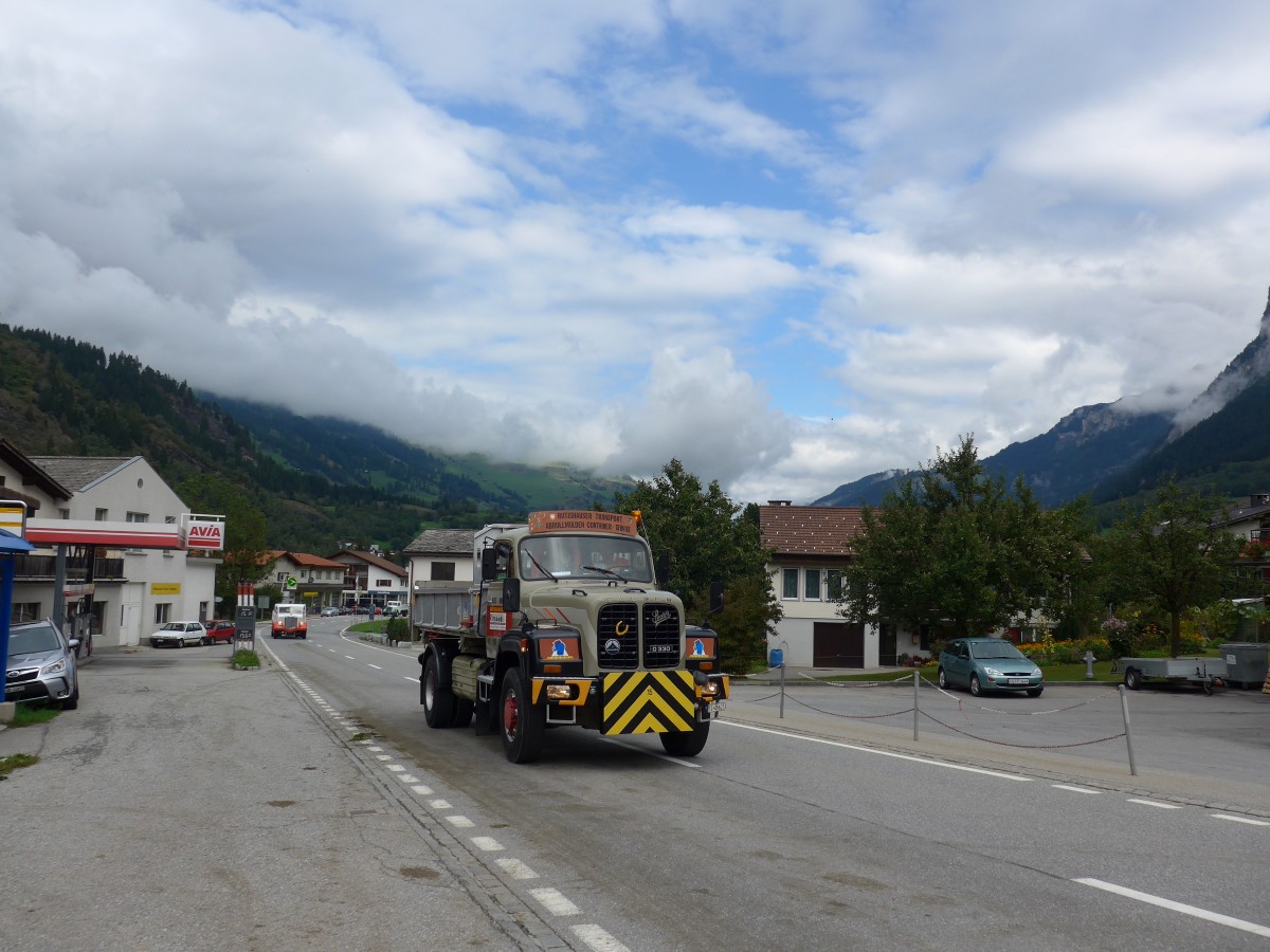 (165'376) - Rutishauser, Amriswil - TG 46'627 - Saurer am 19. September 2015 in Andeer, Tgavugl