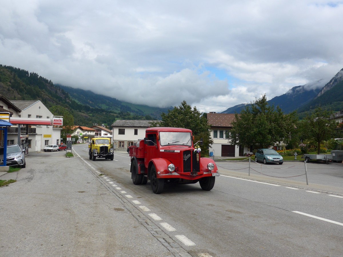 (165'407) - Saurer - TG 27'220 - am 19. September 2015 in Andeer, Tgavugl