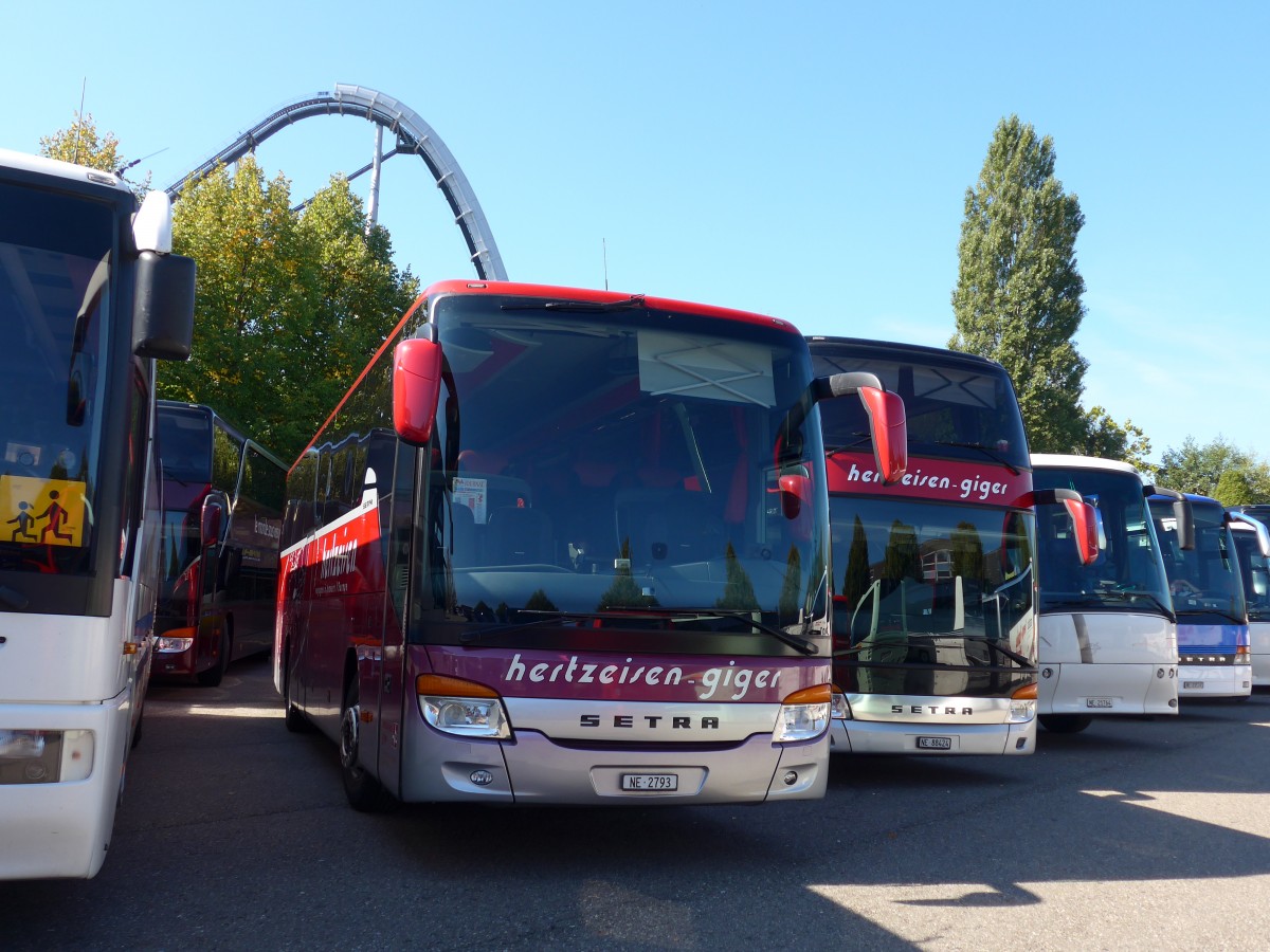 (165'473) - Aus der Schweiz: Giger, La Chaux-de-Fonds - NE 2793 - Setra am 21. September 2015 in Rust, Europapark