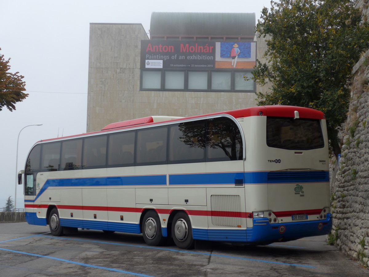 (165'662) - Aus Italien: Anxur Tours, Terracina - DR-898 FD - Temsa am 24. September 2015 in San Marino