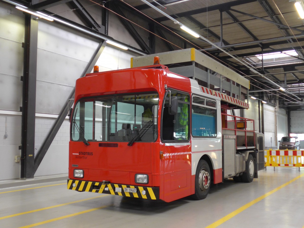 (165'846) - SW Winterthur - ZH 19'447 - Volvo/R&J Turmwagen am 26. September 2015 in Winterthur, Depot Grzefeld
