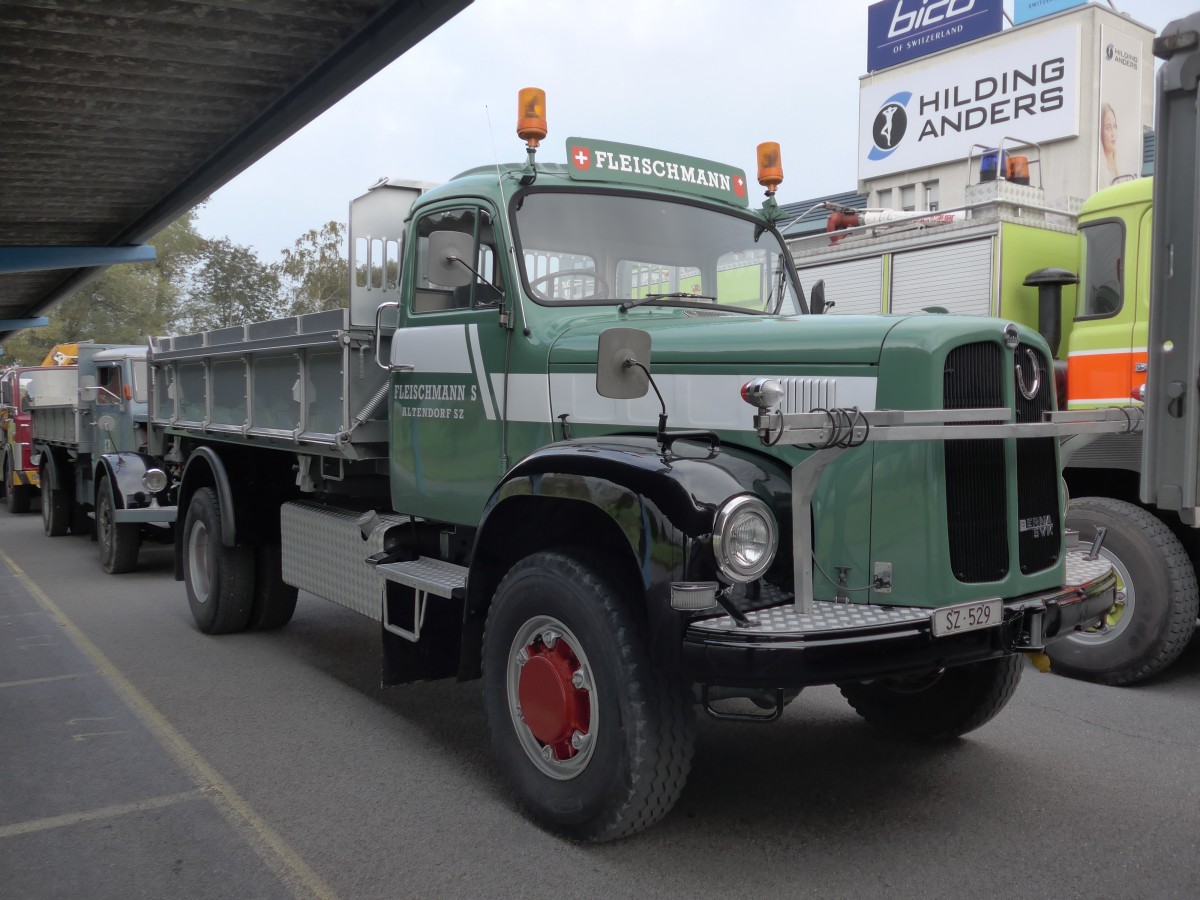 (166'075) - Fleischmann, Altendorf - SZ 529 - Berna am 10. Oktober 2015 in Schnis, Bicoareal