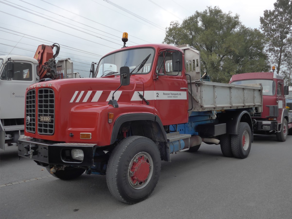 (166'105) - Reusser, Zuchwil - Nr. 2/GL 2792 - Saurer am 10. Oktober 2015 in Schnis, Bicoareal