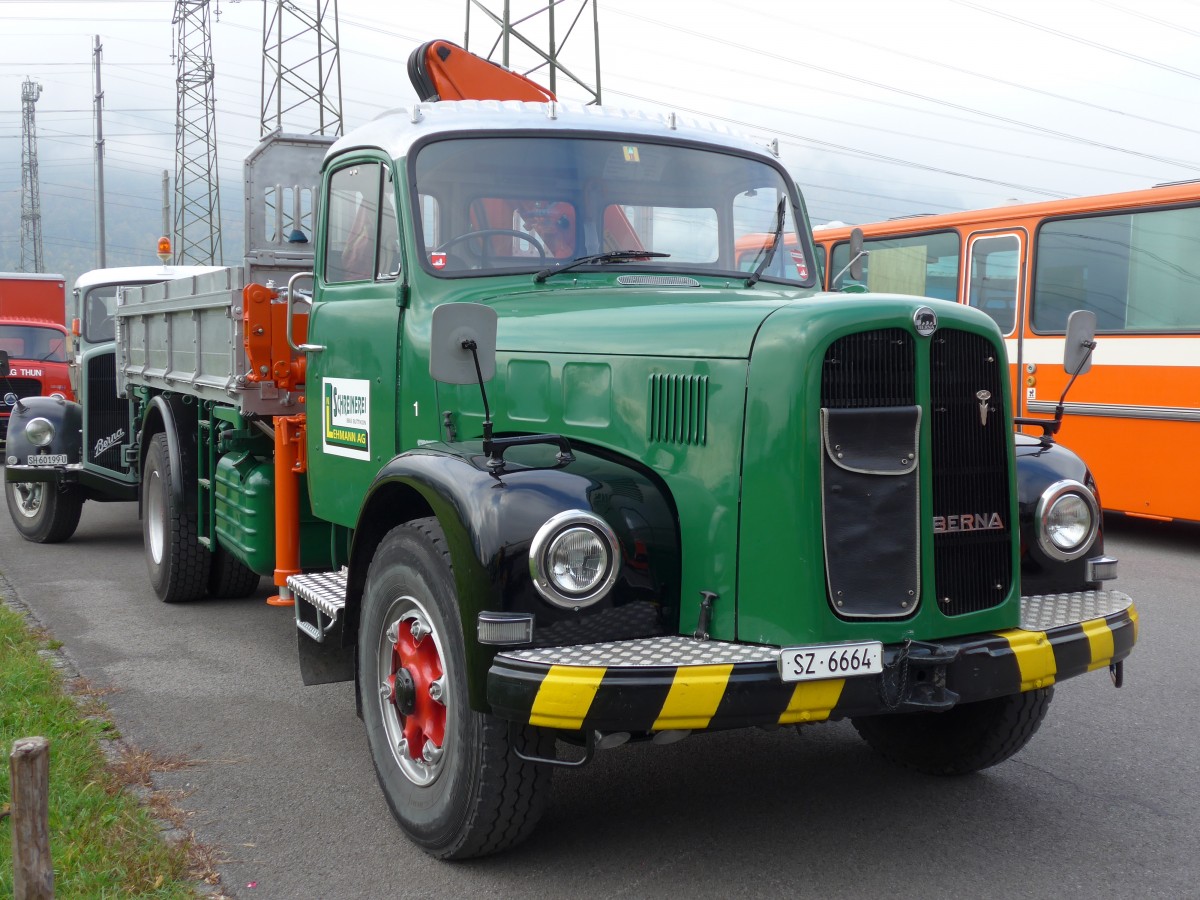(166'118) - Lehmann, Buttikon - Nr. 1/SZ 6664 - Berna am 10. Oktober 2015 in Schnis, Bicoareal